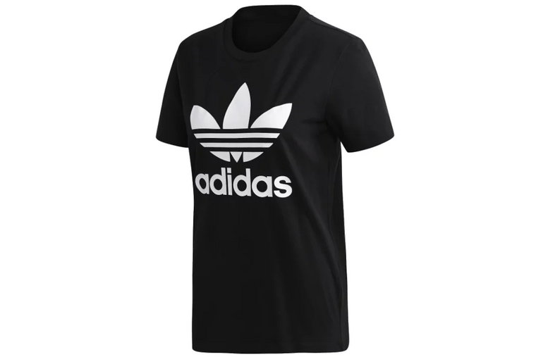 adidas Trefoil Tee FM3311, Damskie, Czarne, t-shirty, bawełna, rozmiar: 30