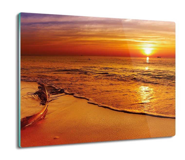 osłona splashback z foto Plaża zachód słońca 60x52, ArtprintCave