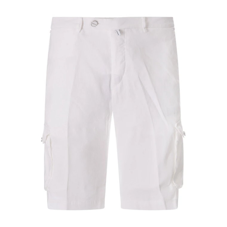 Białe Cargo Bermuda Shorts Kiton