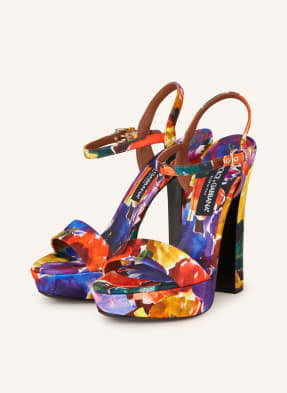Dolce & Gabbana Sandały Na Platformie braun
