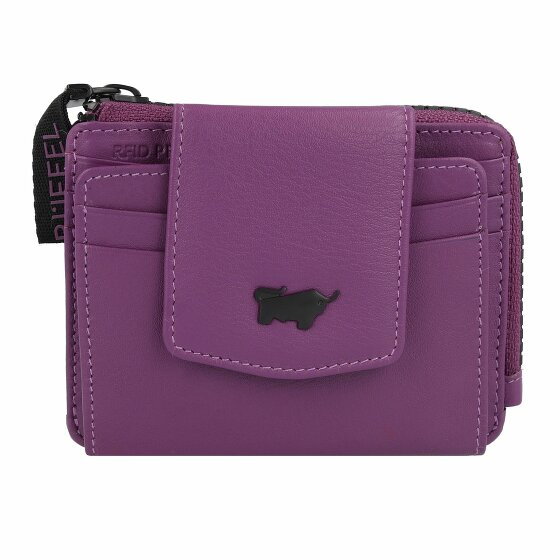 Braun Büffel Capri Etui na karty kredytowe Ochrona RFID Skórzany 11 cm viola