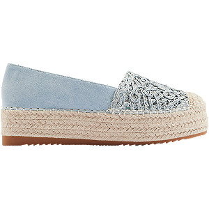 Niebieskie espadryle graceland - Damskie - Kolor: Niebieskie - Rozmiar: 37