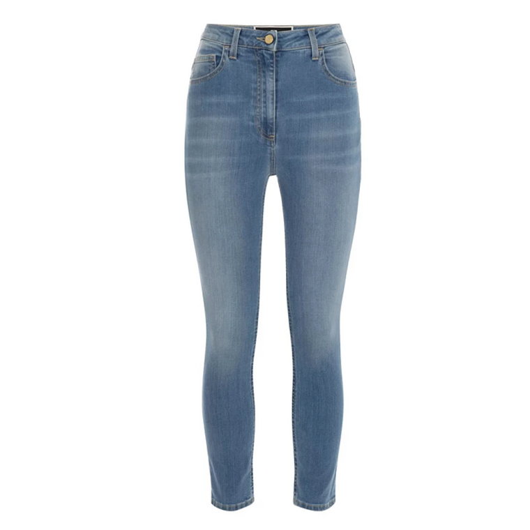 Wąskie jeansy z wysokim stanem Elisabetta Franchi