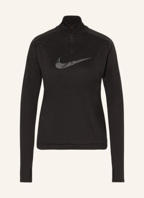 Nike Koszulka Do Biegania Dri-Fit Swoosh schwarz