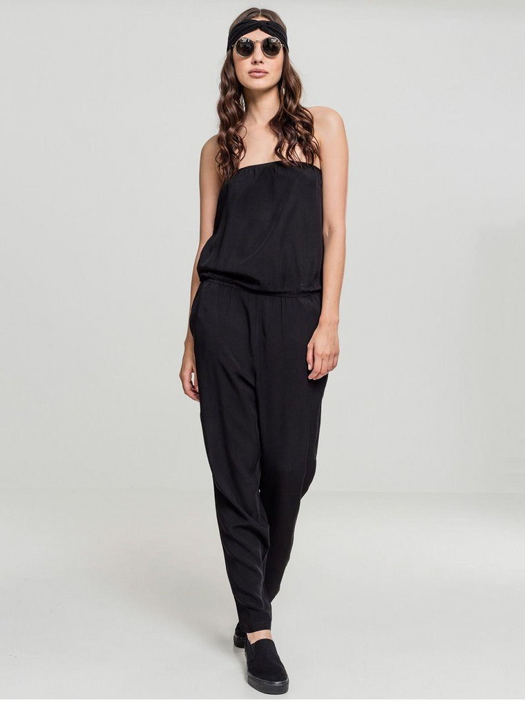 Ladies Viscose Bandeau Jumpsuit Black TB1955