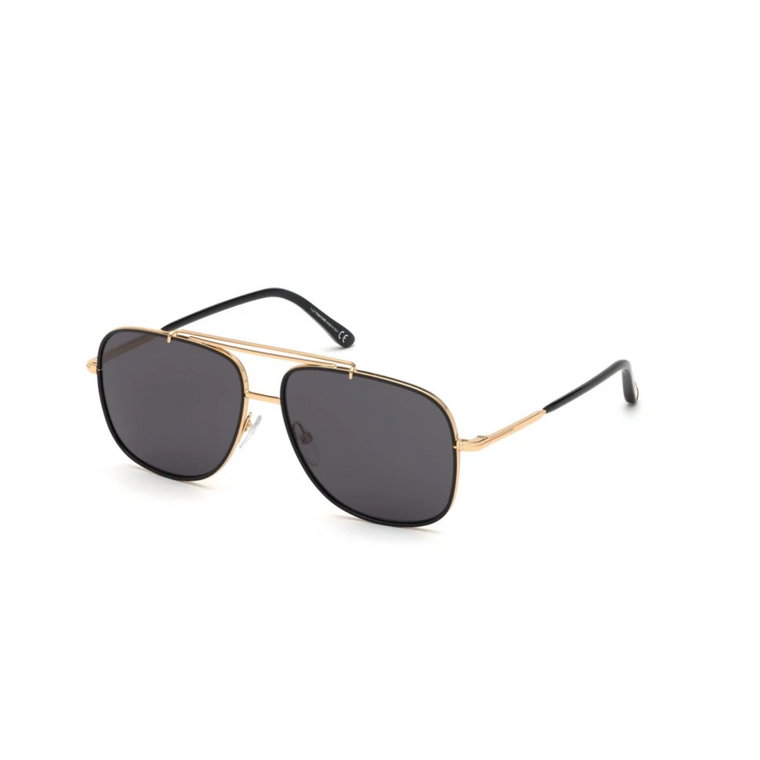 Okulary Przeciwsłoneczne Benton Złoto Szare Tom Ford