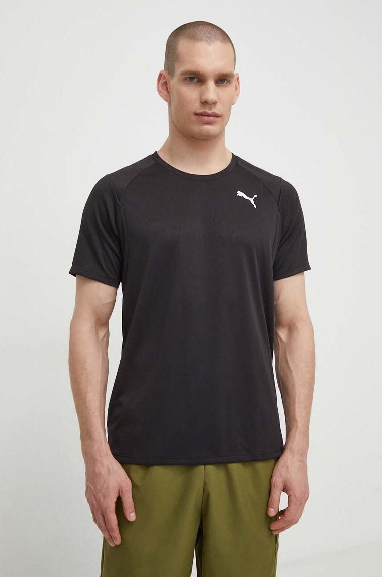 Puma t-shirt treningowy Fit Full Ultrabreathe kolor czarny z nadrukiem 524930