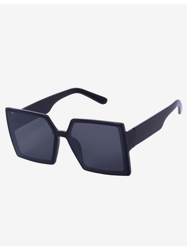 Kwadratowe okulary przeciwsłoneczne damskie Shelovet czarne