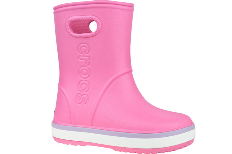Crocs Crocband Rain Boot Kids 205827-6QM, dla dzieci, kalosze, Różowy
