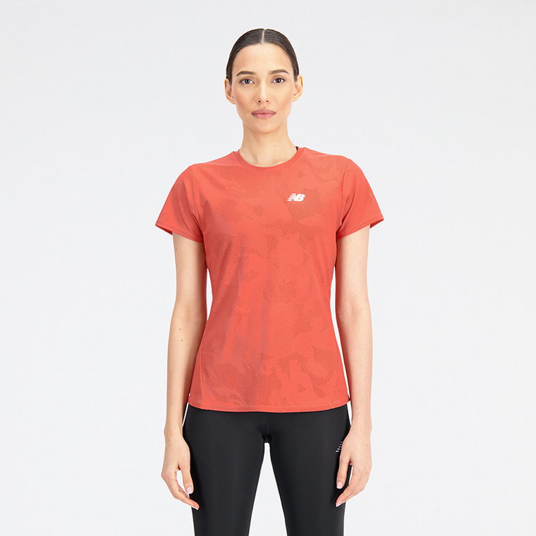 Koszulka damska New Balance WT33281ASU  pomarańczowa