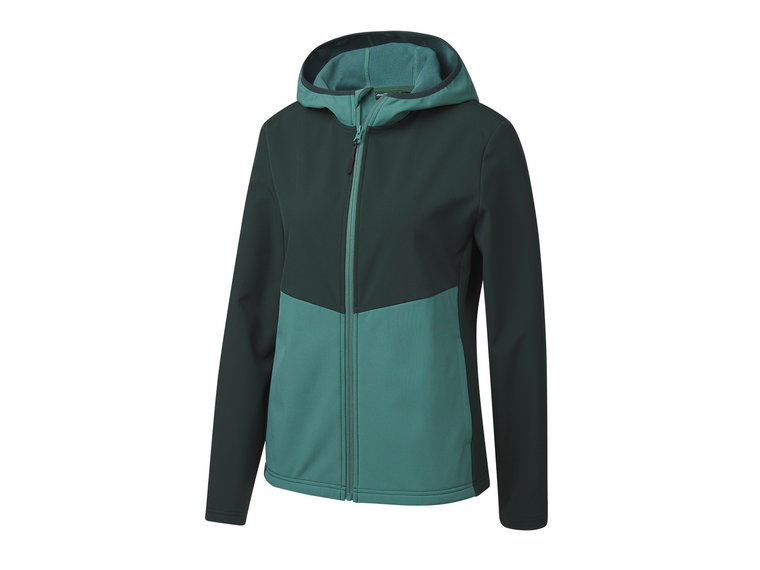 Rocktrail Bluza termiczna damska softshell, impregnowana (Zielony, S (36/38))