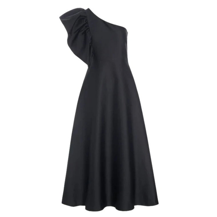 Sukienka z jedwabiu Flornette - Czarna Dea Kudibal
