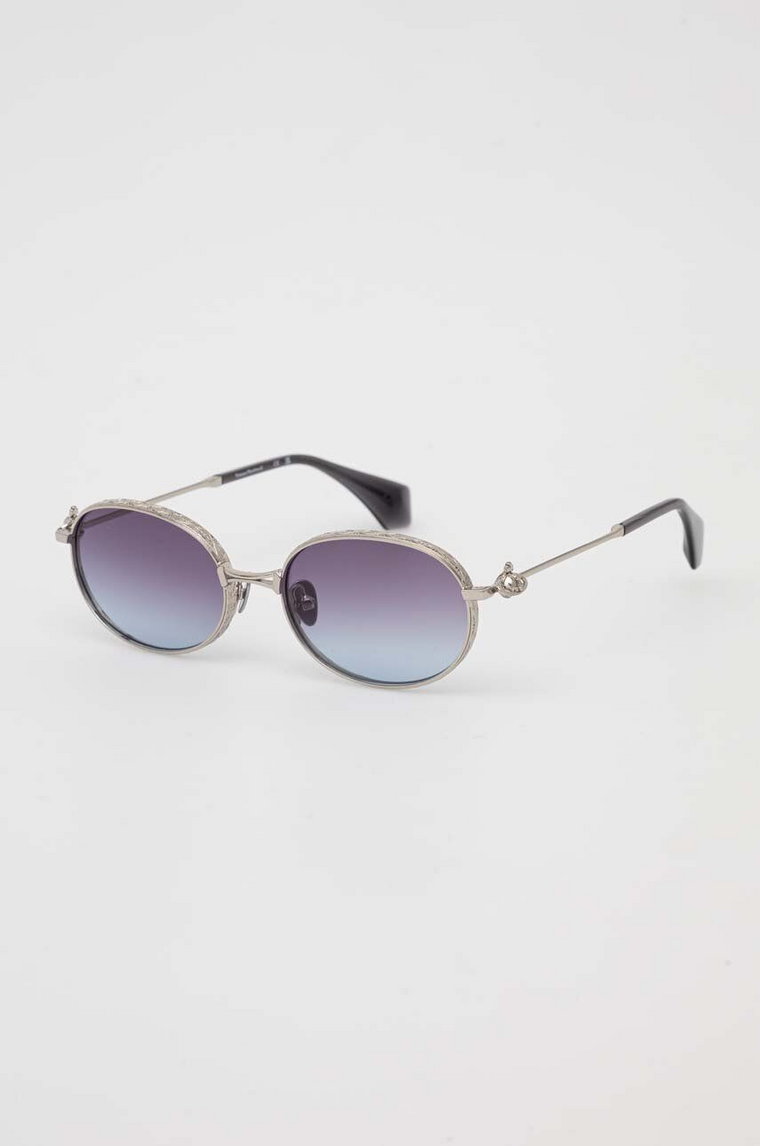 Vivienne Westwood okulary przeciwsłoneczne damskie kolor srebrny VW702286753