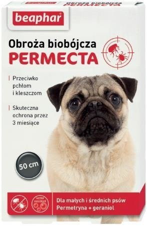 Beaphar obroża biobójcza przeciw pchłom i kleszczom permecta 50 cm