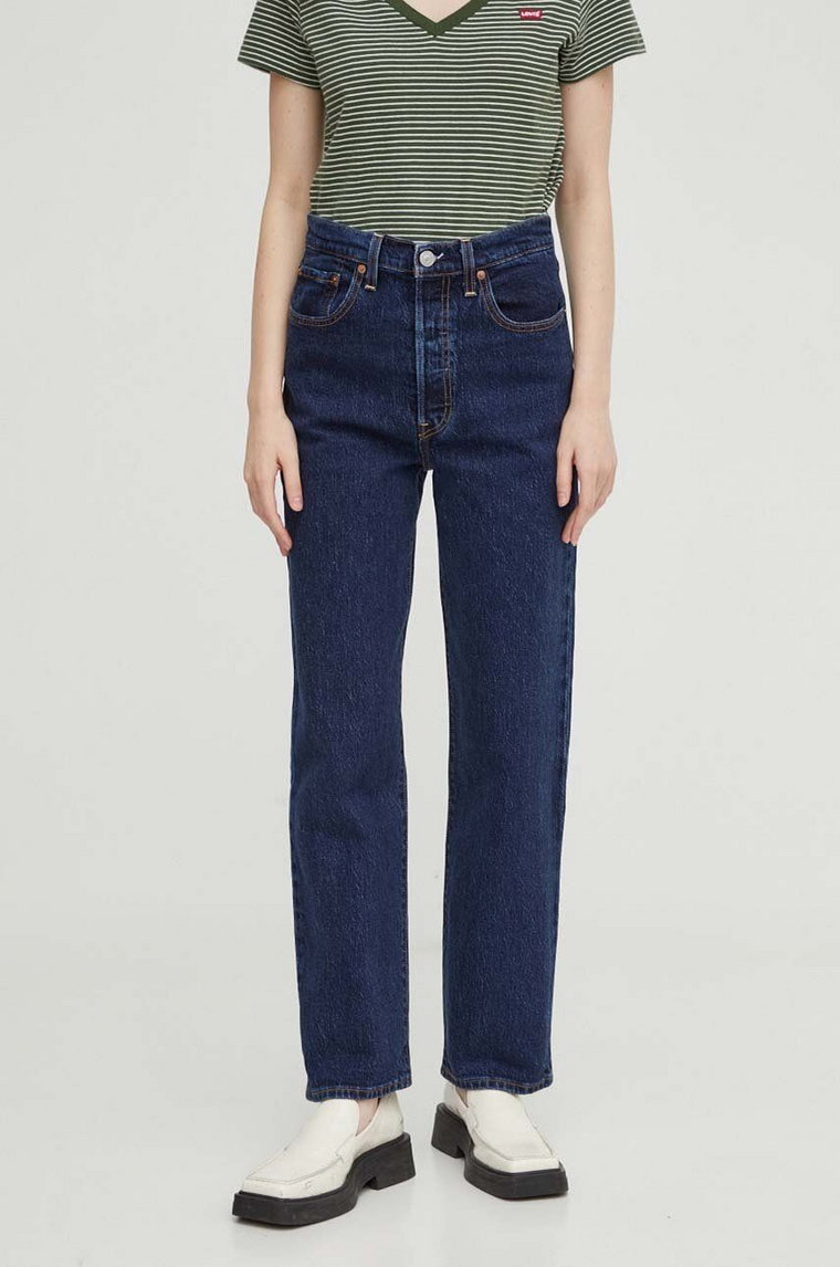 Levi's jeansy RIBCAGE STRAIGHT damskie high waist