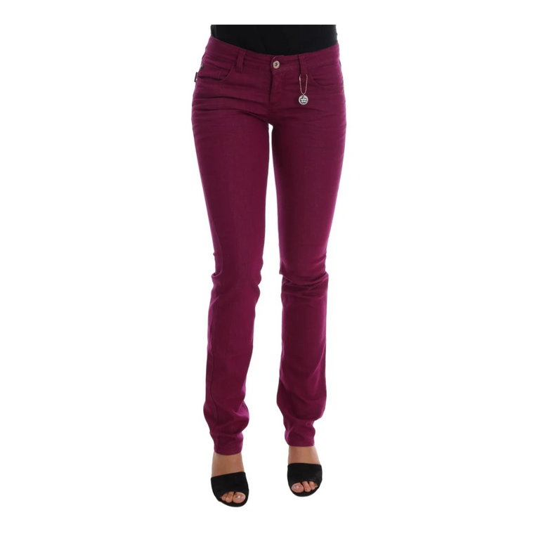 Purple Cotton Stretch Slim Denim Jeans Costume National