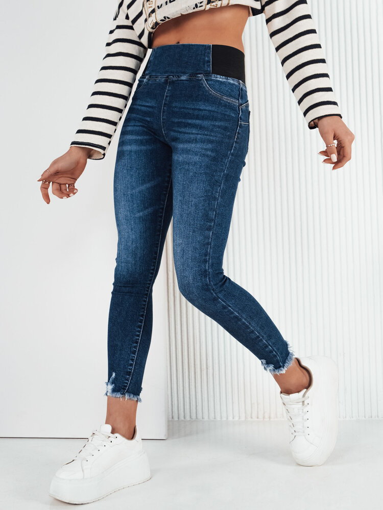 Spodnie czarne damskie jeansowe TIREL