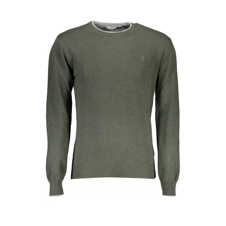 Zielony Sweter z Kontrastowymi Szczegółami U.s. Polo Assn.