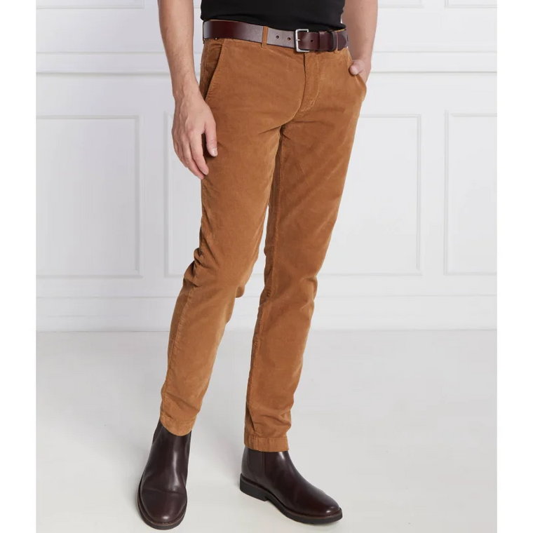 Tommy Hilfiger Spodnie chino BLEECKER CHINO CORDUROY GMD | Slim Fit