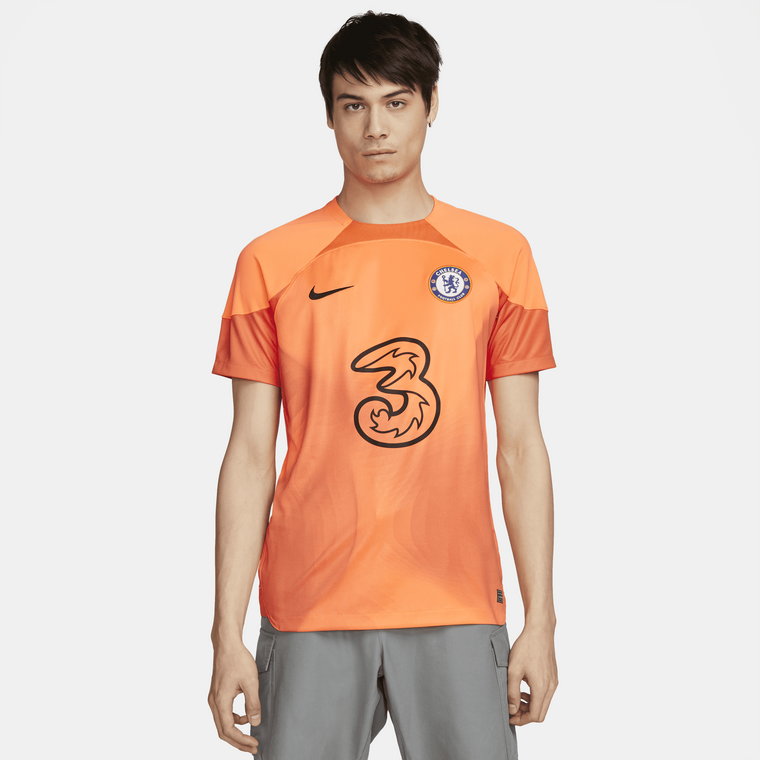 Męska koszulka piłkarska Nike Dri-FIT Chelsea F.C. 2022/23 Stadium Goalkeeper - Pomarańczowy