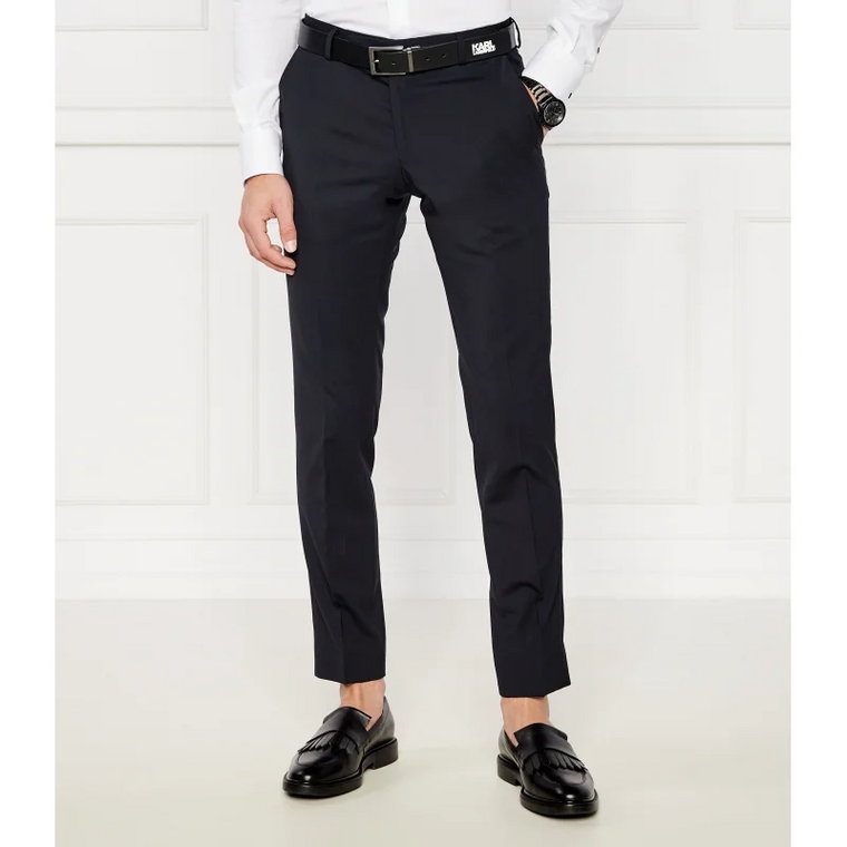 Karl Lagerfeld Wełniane spodnie | Slim Fit