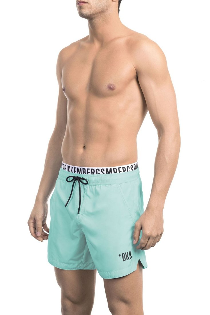 Modny, markowy strój kapielowy Bikkembergs Beachwear model BKK1MBS03 kolor Niebieski. Odzież męska. Sezon: