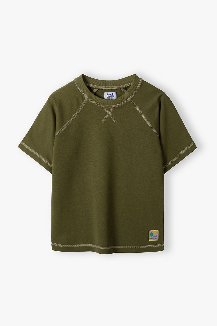 Zielony t-shirt chłopięcyc - khaki - Limited Edition