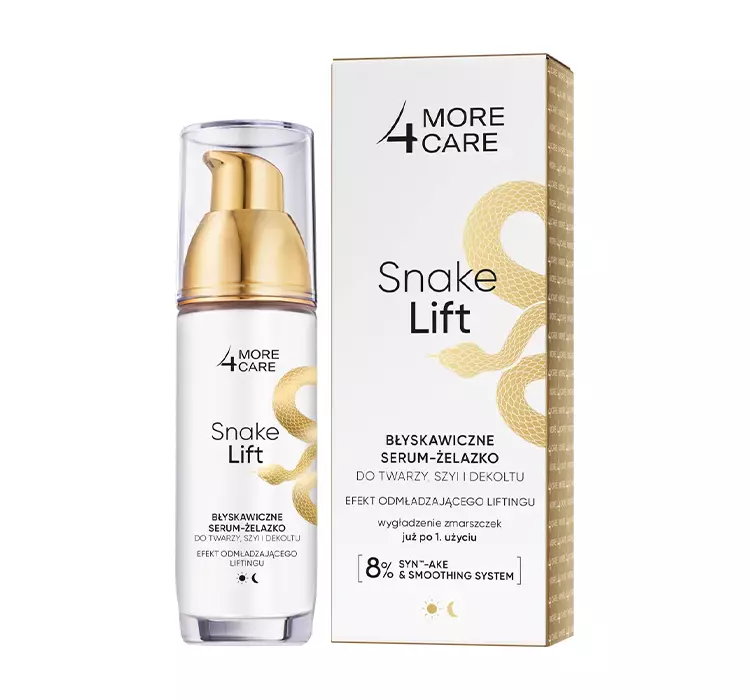 MORE4CARE SNAKE LIFT BŁYSKAWICZNE SERUM-ŻELAZKO DO TWARZY 35ML