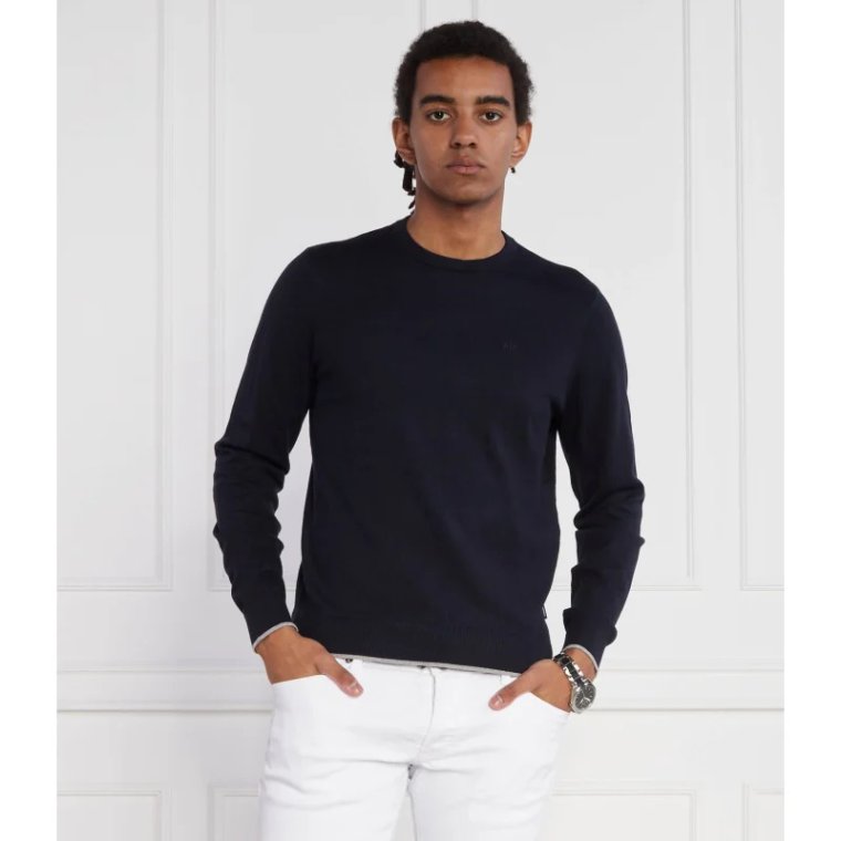 Armani Exchange Sweter | Regular Fit | z dodatkiem kaszmiru