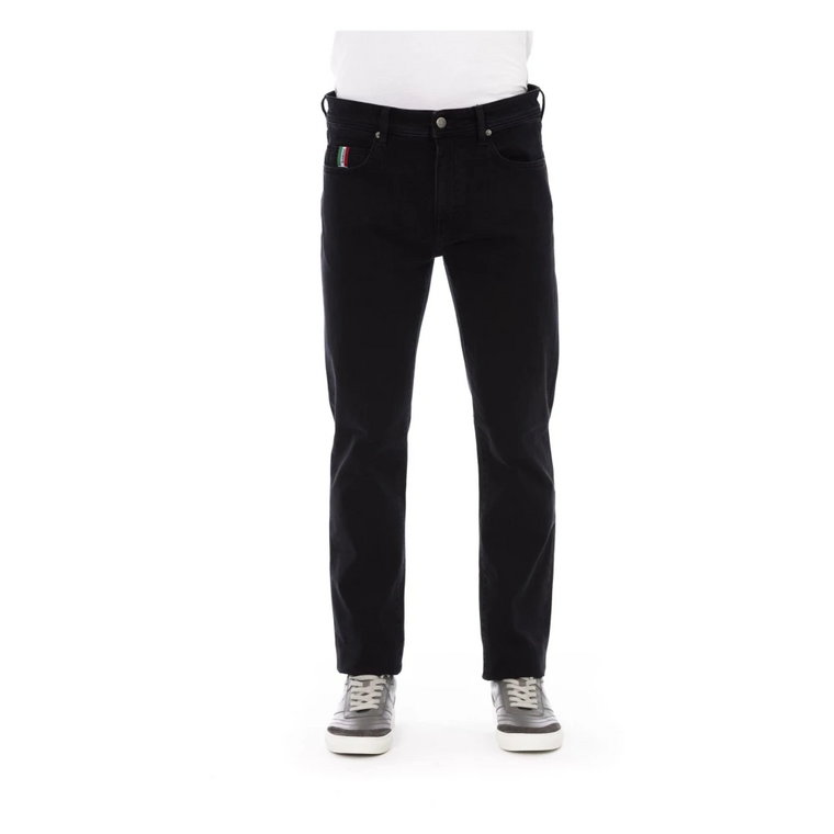 Spodnie z Bawełny Jeans - Regular Fit Baldinini
