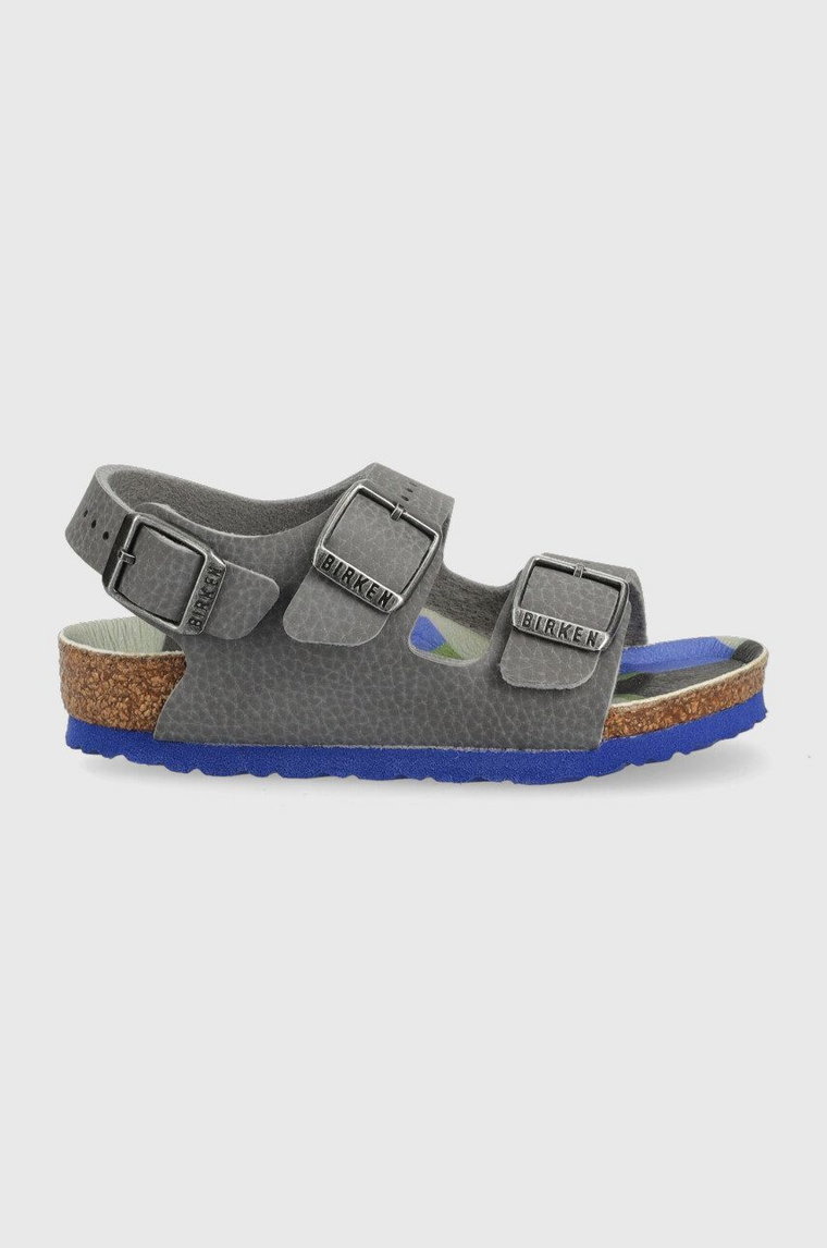 Birkenstock sandały dziecięce Milano kolor szary