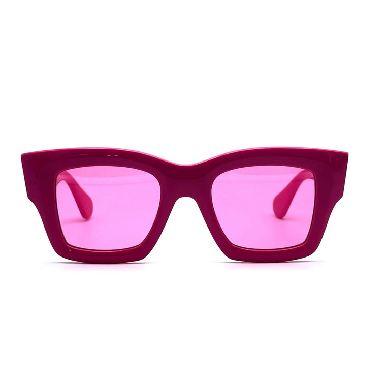 Różowe Okulary Kwadratowe D-Frame Jacquemus