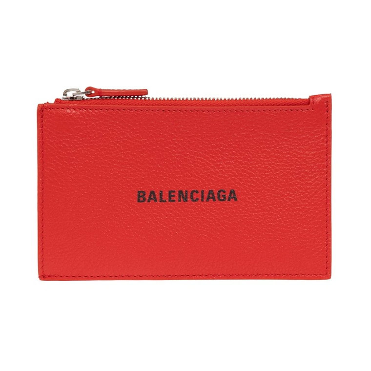 Leather card holder Balenciaga