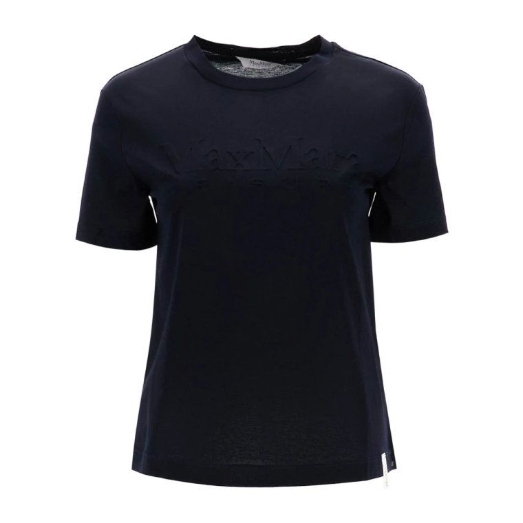 T-shirt z nadrukiem logo Max Mara