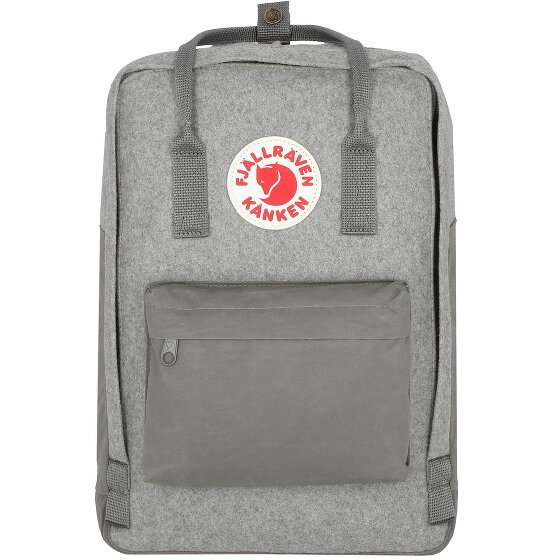 Fjällräven Kanken Re-Wool Plecak 40 cm Komora na laptopa granite grey