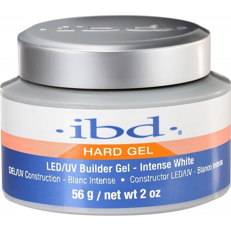 IBD, Hard Builder Gel LED/UV żel budujący, Intense White, 56g