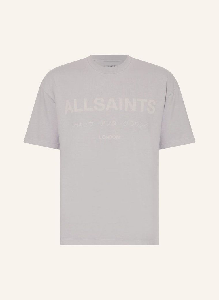 Allsaints Koszulka Oversize Laser grau