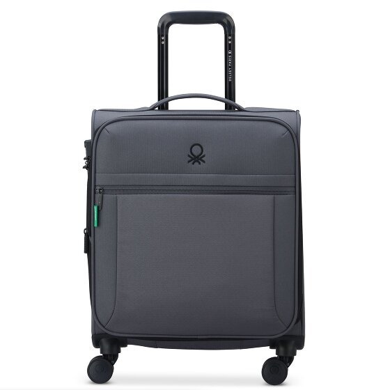 Delsey Paris x United Colors of Benetton BE 4-kołowy wózek kabinowy 55 cm z elastycznym składaniem anthracite