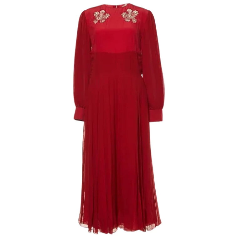 Pre-owned Silk dresses Fendi Vintage