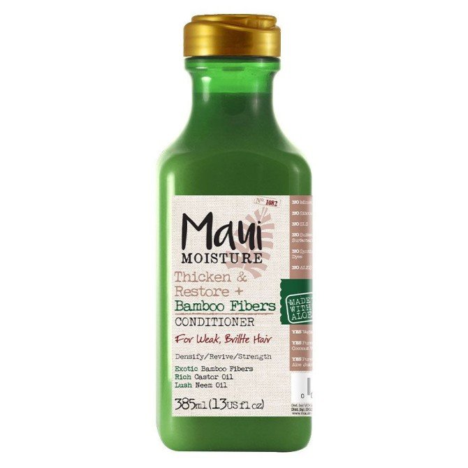 Maui Moisture Thicken & Restore + Bamboo Fibers Conditioner odżywka do włosów osłabionych i łamliwych z bambusem 385ml