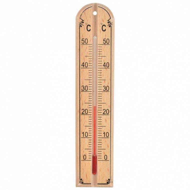 Termometr drewniany, pokojowy, wewnętrzny, zawieszany kod: O-152831