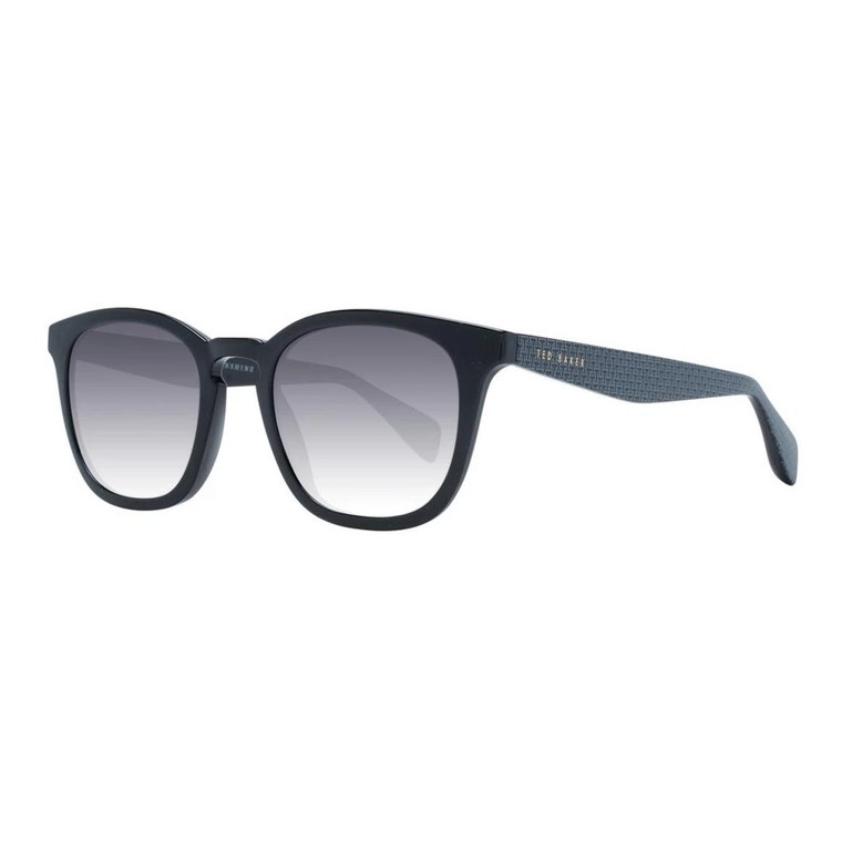 Czarne kwadratowe okulary przeciwsłoneczne z szarym gradientem Ted Baker