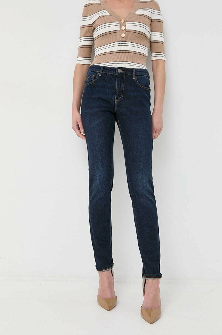 Armani Exchange jeansy damskie medium waist