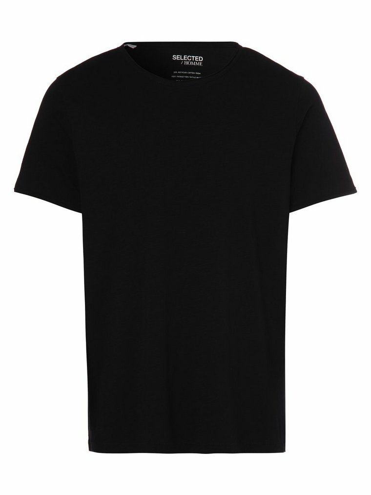 Selected - T-shirt męski  SLHMorgan, czarny