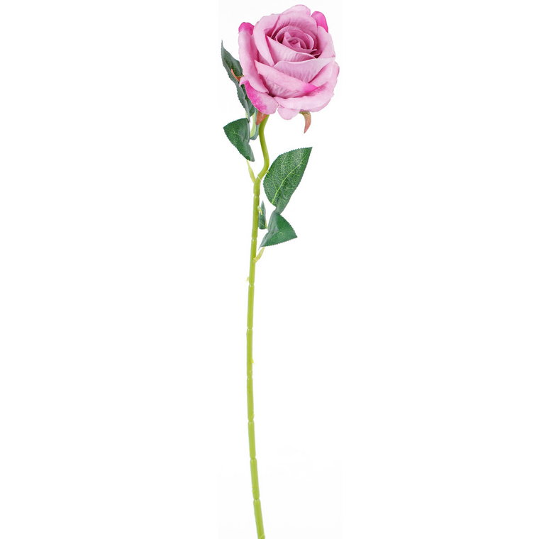 Sztuczna róża ciemnoróżowy, 51 cm