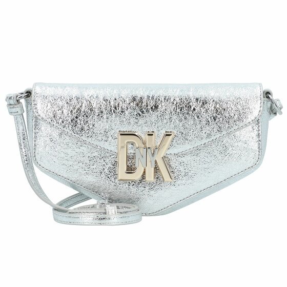 DKNY Downtown Torba na ramię Skórzany 24.5 cm lt silver