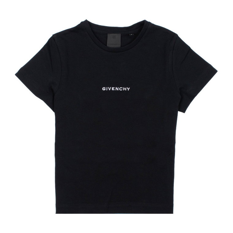 Stylowa Czarna Koszulka z Nadrukiem Givenchy