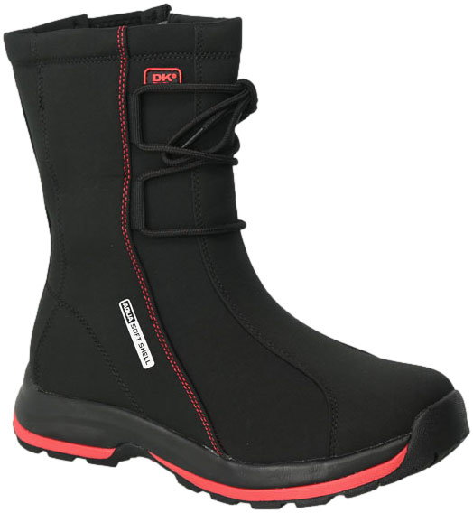 Śniegowce DK 1754 Wodoodporne  Black Red  D