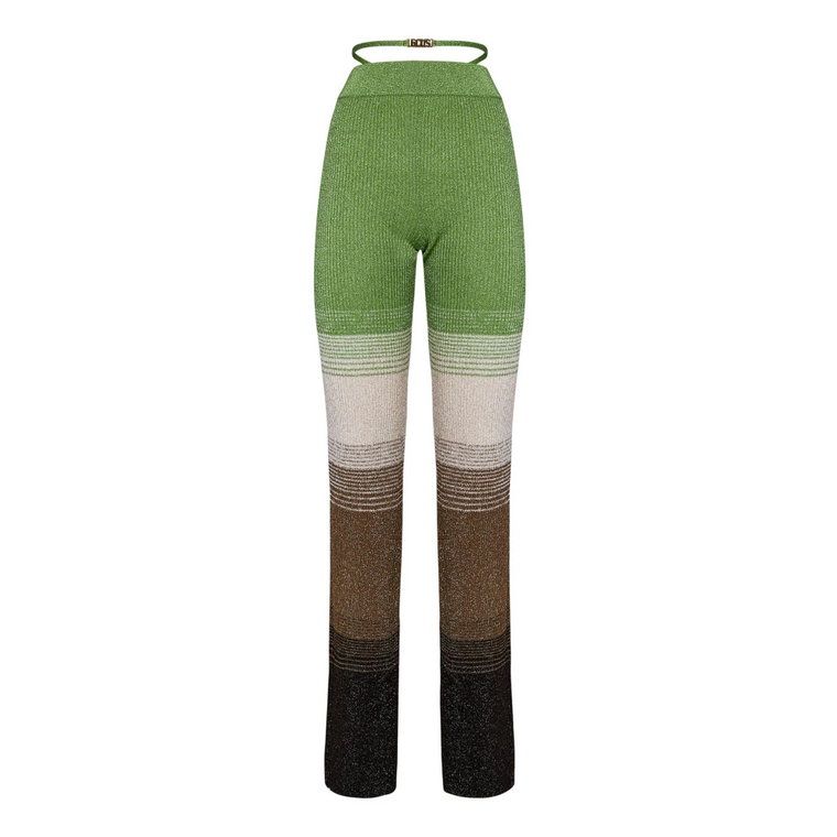 Women Clothing Trousers Green Ss23 Gcds
