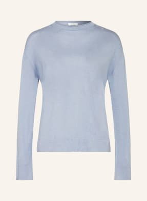 Maxmara Leisure Sweter Z Jedwabiu Pensile blau